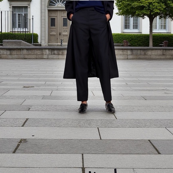 12 Long~Banana Republic Navy Wool Straight Leg Trousers   NWT   size 12 Long - Picture 5 of 8